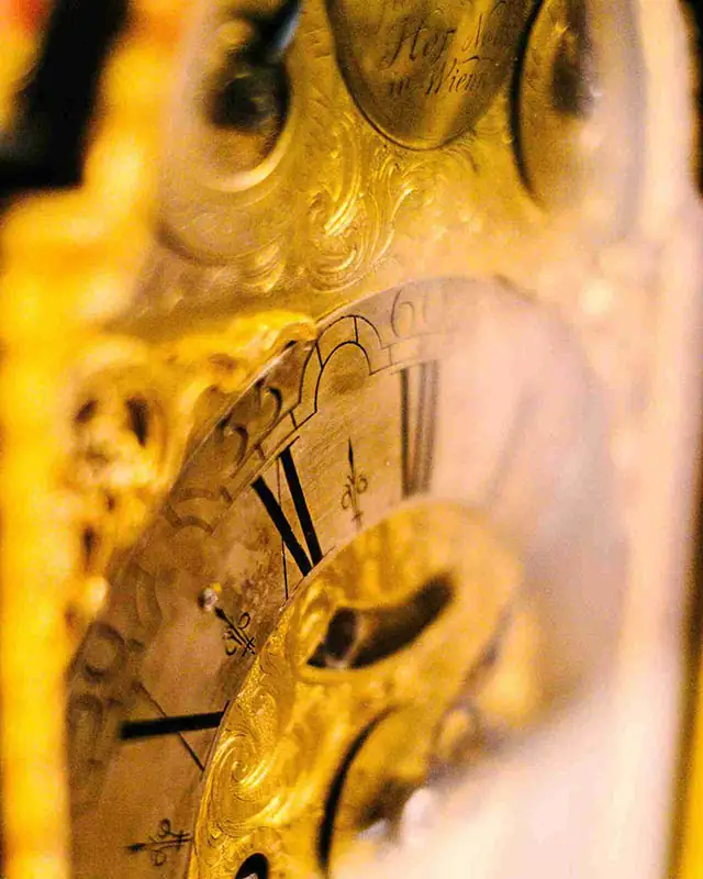 Close-up of a gold watch